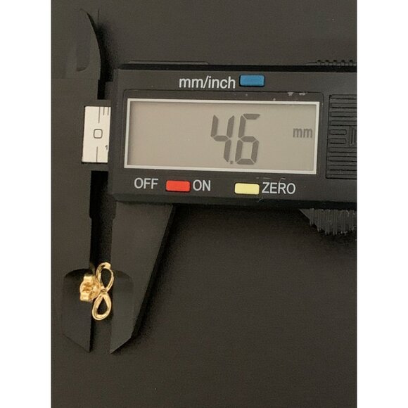 18K Gold Earrings Infinity 1.46 grams Small - Picture 10 of 13